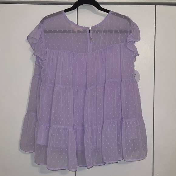 Lavender Tiered Top NWT - Picture 2 of 3